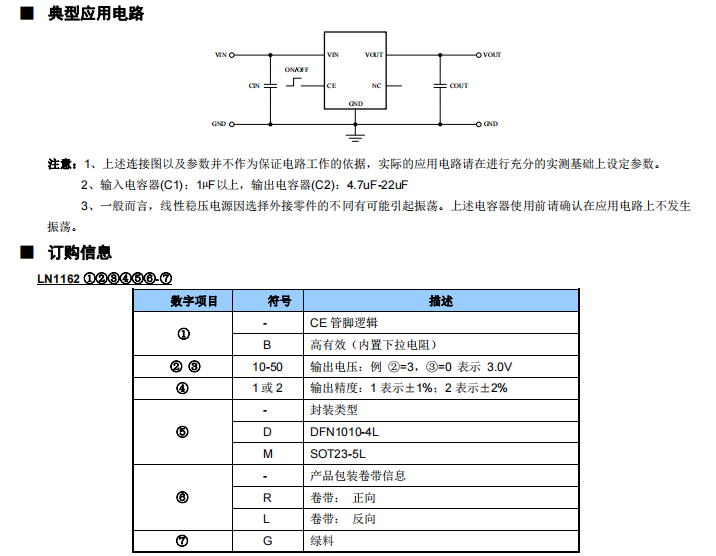 LN1162系列电压调整器概述、用途及特点