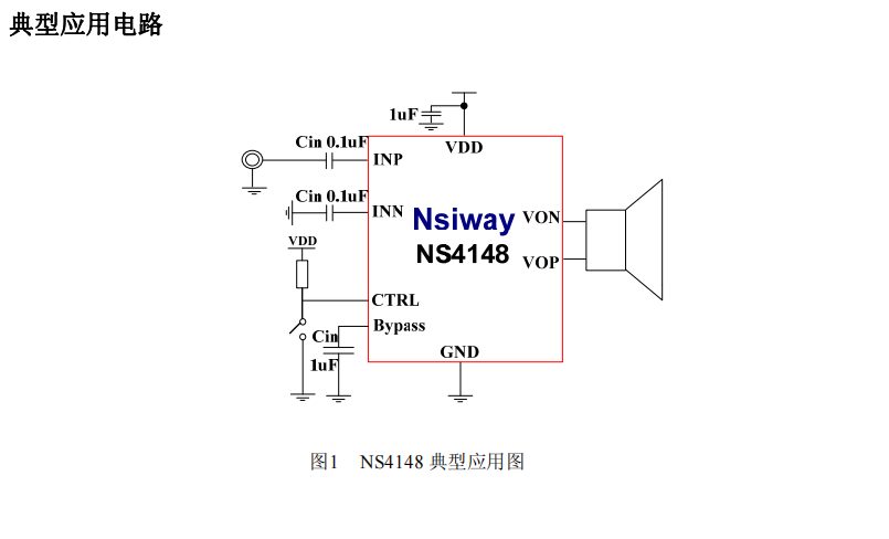 NS4148音频功率放大器概述、主要特性及应用领域
