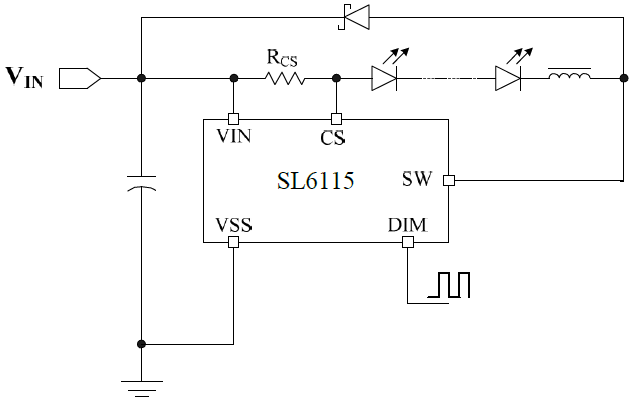 SL6115降压型LED恒流驱动器概述、特点及应用