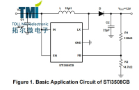 STI3508CB升压转换器概述、特征及应用