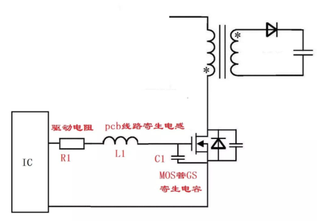 如何消除MOS管的GS波形振荡-mos管驱动波形有振铃1