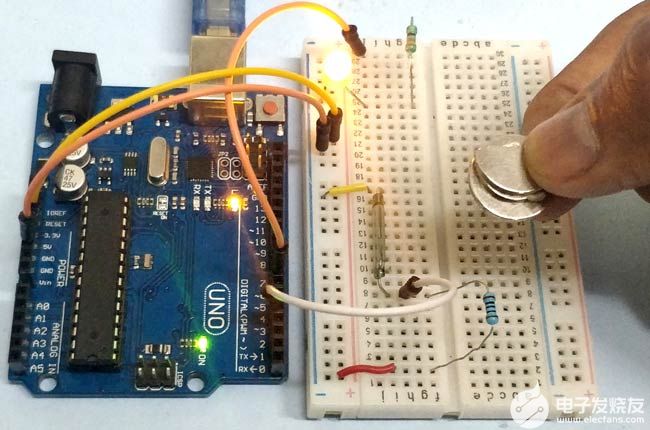 将干簧开关与Arduino连接的教程-干簧开关原理3