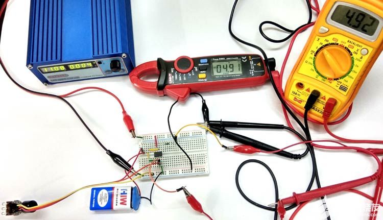 如何使用运算放大器LM741构建一个电压跟随器-如何用集成运算放大器设计电压跟随器3