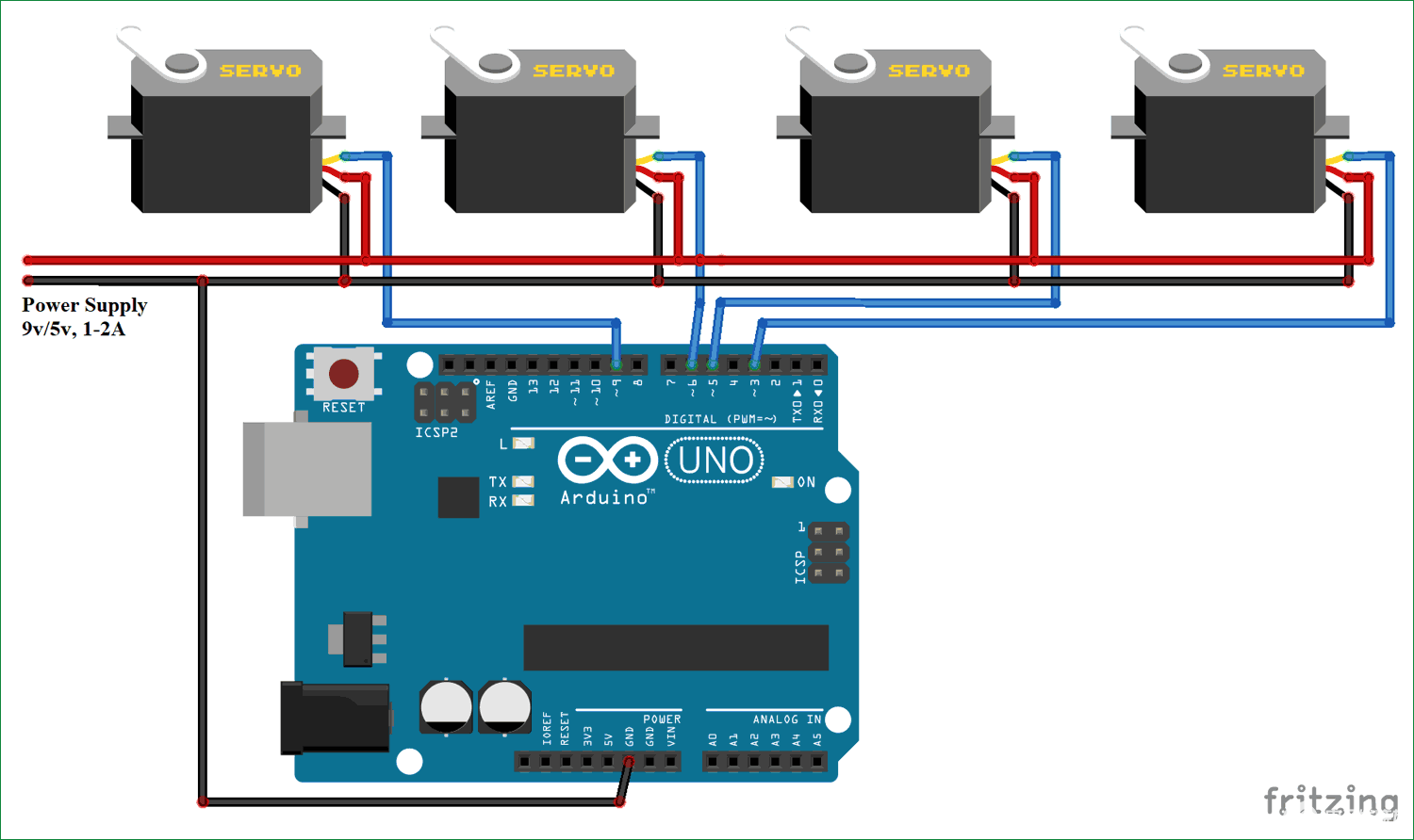 如何使用Arduino控制多个伺服电机-arduino控制伺服驱动器程序
