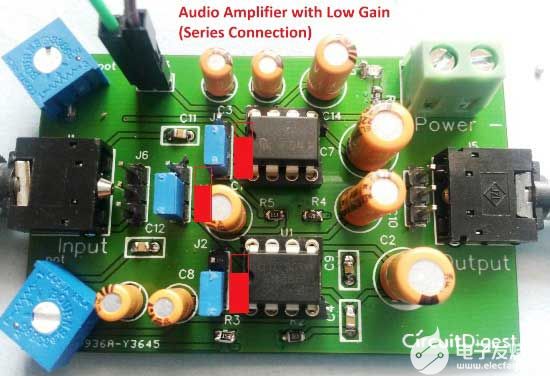 如何采用LM386的PCB制作耳机/音频放大器-耳机放大电路原理图2