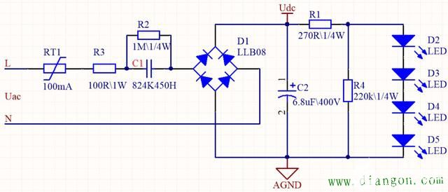 阻容电压电路结构原理图解-阻容电路详解