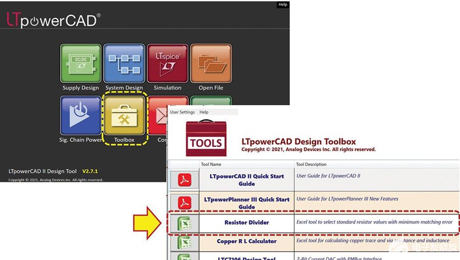 如何使用<b class='flag-5'>LTpowerCAD</b><b class='flag-5'>電阻</b><b class='flag-5'>分</b><b class='flag-5'>壓</b><b class='flag-5'>器</b><b class='flag-5'>工具</b><b class='flag-5'>提高</b><b class='flag-5'>電源</b><b class='flag-5'>輸出調(diào)節(jié)</b><b class='flag-5'>精度</b>