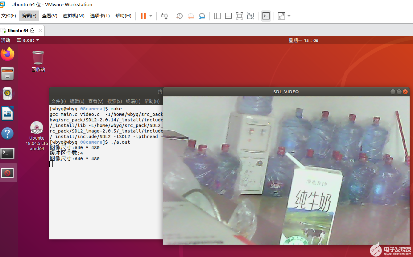 Linux下V4L2框架基于SDL庫本地USB攝像頭監控