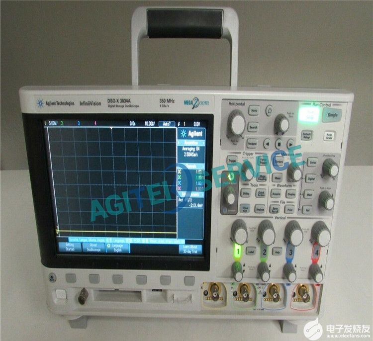 示波器DSO-X3034A進入不了測試界面維修