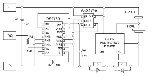 <b class='flag-5'>DS</b>2760或<b class='flag-5'>DS2761</b>电池监测器在多节电池中的应用