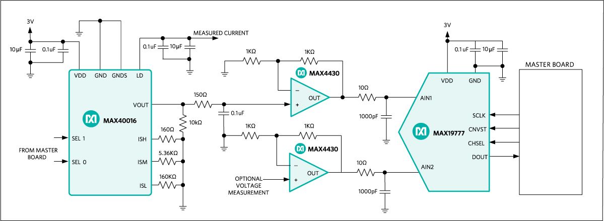 使用Maxim ADC测量MAX40016上的电流