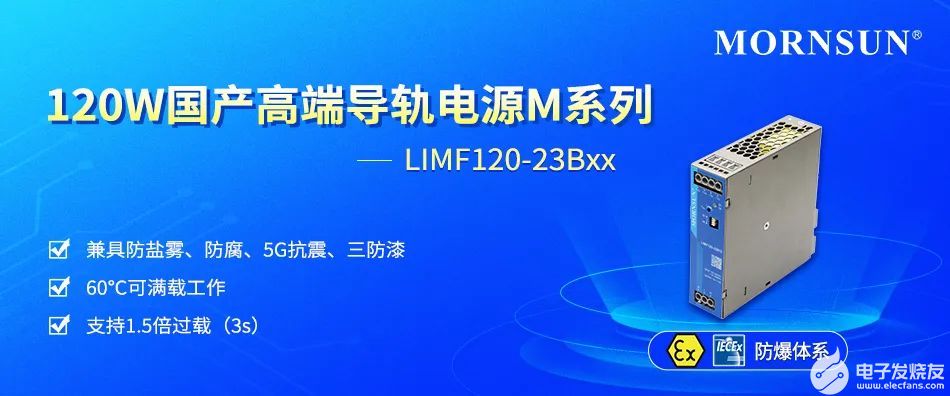 金升陽120W國產高端導軌電源M系列——LIMF120-23Bxx特性概述