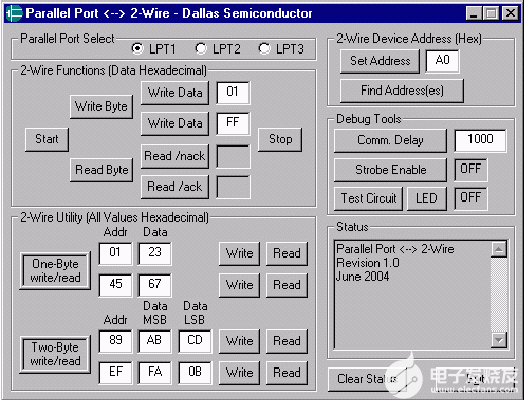 用C语言编写并行端口<b class='flag-5'>2-Wire</b>软件