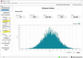 理解和运用ADS127L11EVM GUI中的Histogram Analysis