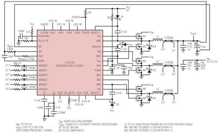 用于英特尔<b class='flag-5'>VRM</b>3/<b class='flag-5'>VRM</b>9的三相降压控制器，具有有源电压定位