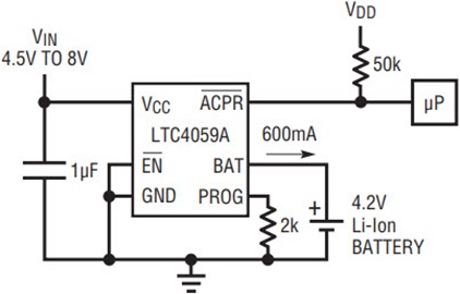 LTC4059专为缩短充电时间而设计的解决方案