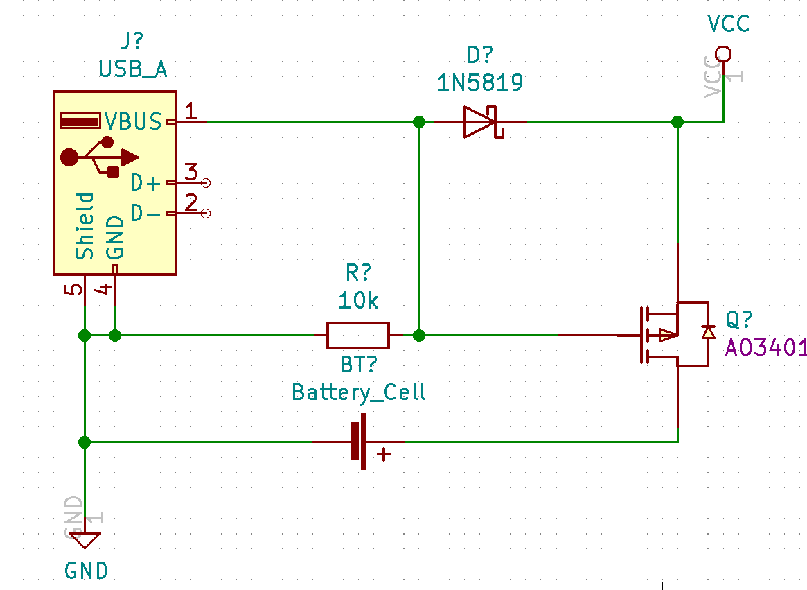 USB和電池供電的切換電路設計