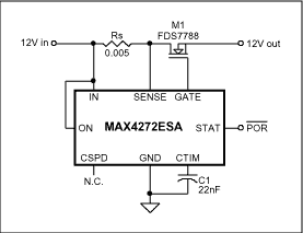 最小化热插拔控制器输出短路时的短路电流幅度和脉冲宽度