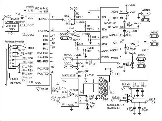 MAX1169 ADC与PIC微控制器接口