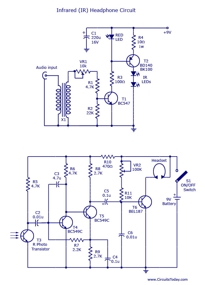 紅外 （IR） 耳機電路