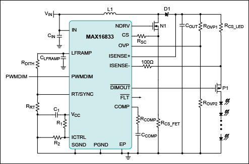 MAX16833高压<b class='flag-5'>高亮度</b><b class='flag-5'>LED</b>驱动器的分步设计过程