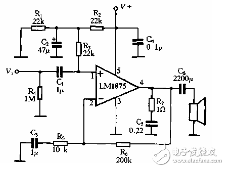 lm1875经典功放电路图图片