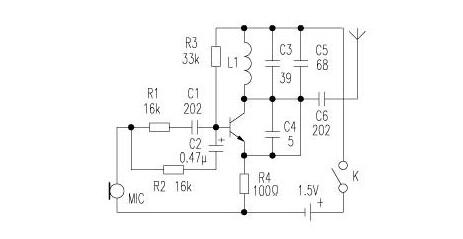 1.5v電池無線話筒制作（六款無線話筒電路圖制作）