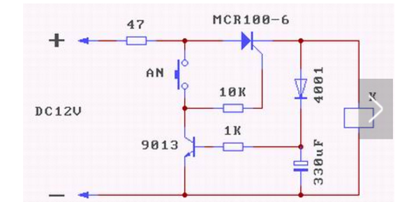 12v单向可控硅触发电路图可控硅控制电路的制作13例