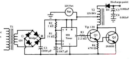 12v負離子發生器電路圖（四款模擬電路設計原理圖詳解）