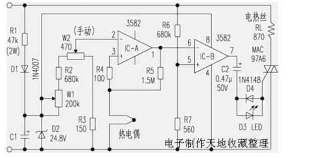 60w电烙铁调温电路图大全（四款电烙铁调温电路图）