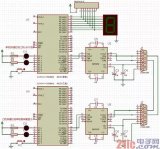 甲机通过串口来控制乙机发送的数字显示在数码管上