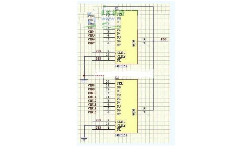 <b class='flag-5'>74hc165</b>級(jí)聯(lián)用法（<b class='flag-5'>74hc165</b>級(jí)聯(lián)電路圖及程序）