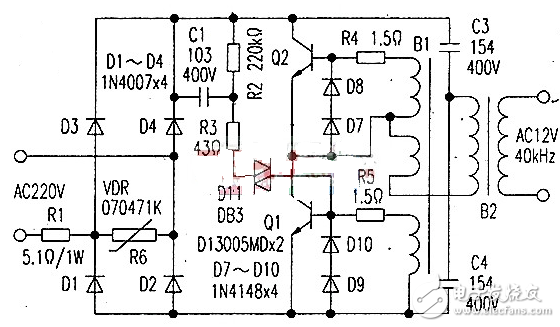 <b class='flag-5'>石英</b>灯<b class='flag-5'>电子</b><b class='flag-5'>变压器</b><b class='flag-5'>电路</b>原理