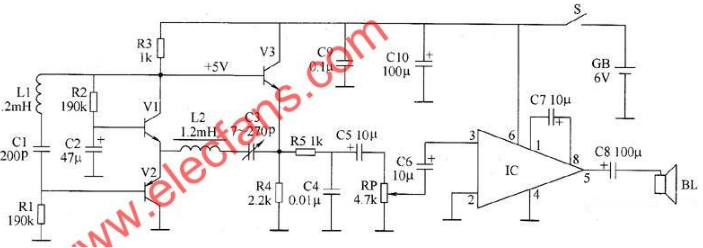 脉冲<b class='flag-5'>金属</b><b class='flag-5'>探测器</b><b class='flag-5'>电路</b>图大全（五款脉冲<b class='flag-5'>金属</b><b class='flag-5'>探测器</b><b class='flag-5'>电路</b><b class='flag-5'>原理图</b>详解）