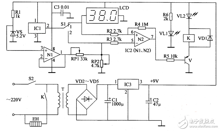 lm358电子温控器电路图（五款模拟电路设计原理图详解）