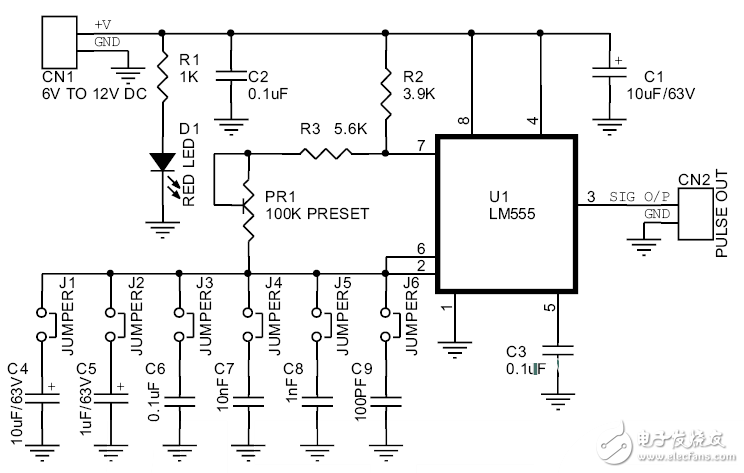 555<b class='flag-5'>脈沖</b><b class='flag-5'>發(fā)生器</b><b class='flag-5'>電路圖</b>大全（六款555<b class='flag-5'>脈沖</b><b class='flag-5'>發(fā)生器</b><b class='flag-5'>電路</b>設(shè)計(jì)<b class='flag-5'>原理圖</b>詳解）