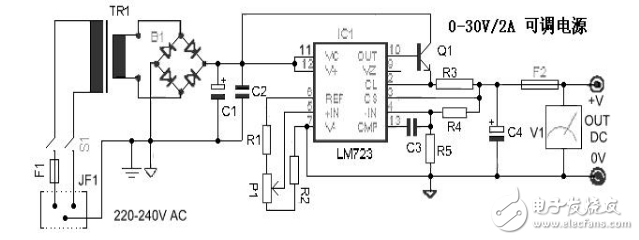 <b class='flag-5'>lm723</b>可調(diào)電源<b class='flag-5'>電路</b>圖大全（八款<b class='flag-5'>lm723</b>可調(diào)電源<b class='flag-5'>電路</b>設(shè)計原理圖詳解）