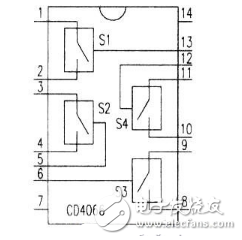 cd4066典型应用电路图（双向模拟开关/电子开关/音响发声电路图详解）