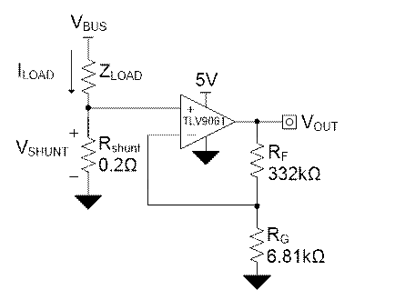 采用一款微型运算<b>放大器</b> (Op amp)来设计精确的、低成本的低侧<b>电流感应</b>电路