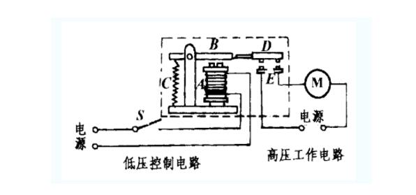 继电器的工作图和讲解图片