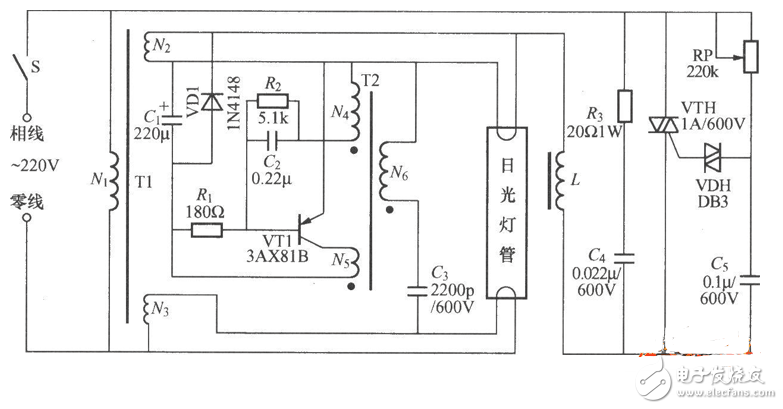 無極調光檯燈電路圖大全脈寬調製ls7232紅外遙控調光電路全文