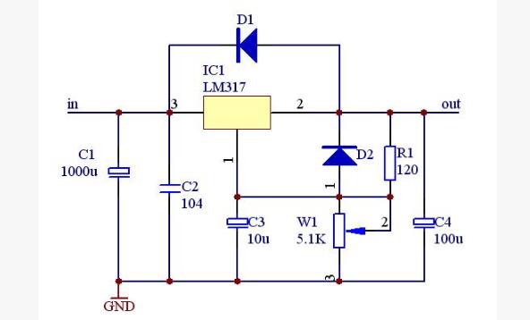 電壓穩壓器lm317應用電路圖大全(十二款lm317典型應用電路)