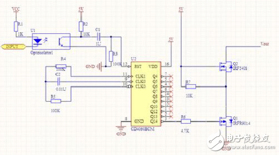 用CD4060制作看門狗報警電路