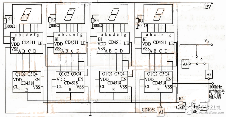 譯碼器數碼管電路圖大全（74HC138/CD4511/74HC47/74HC164）