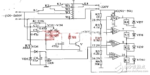 交流穩壓電源電路圖大全（交流穩壓器/可控硅/零觸發）