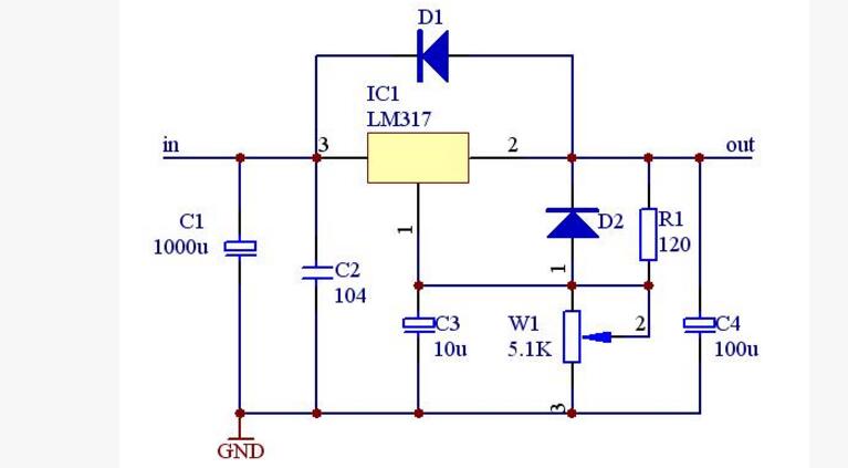 一文看懂7805和lm317区别及电路图分享