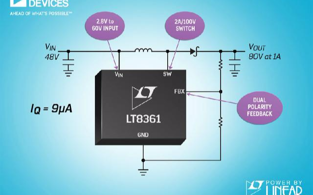 <b>Analog</b> <b>Devices</b> 宣布<b>推出</b> Power by Linear LT8361