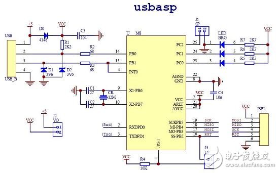 Схема программатор usbasp