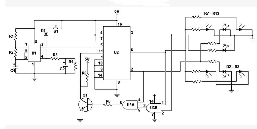 74ls192計數器應用電路圖大全(五款電子骰子/計時/定時電路)