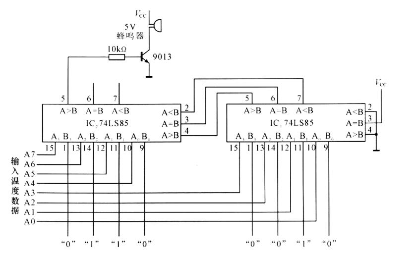 74ls85应用电路图大全（四款温度报警器/延时电路/比较器电路分享）